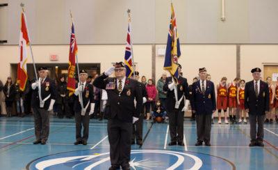 Closing Ceremony during basket ball game